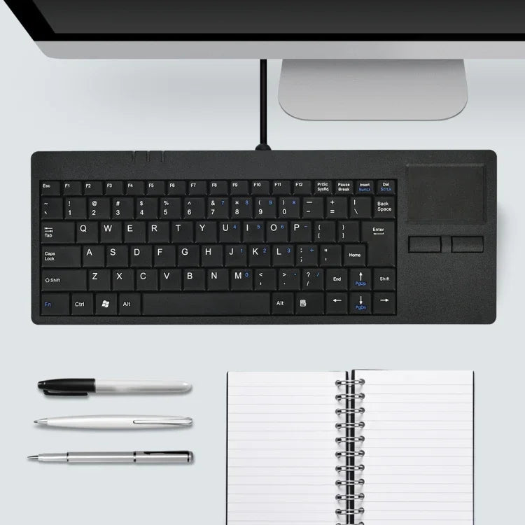 MC-818 82キー タッチパッド 超薄型有線コンピューターキーボード