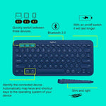 Logitech K380 ポータブルマルチデバイスワイヤレスBluetoothキーボード、K380