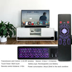 T6 Colorful Light Version Air Mouse 2.4GHz Wireless Keyboard Remote Controller with Touchpad & IR Learning for PC, Android TV Box / Smart TV, Multi-media Devices, T6