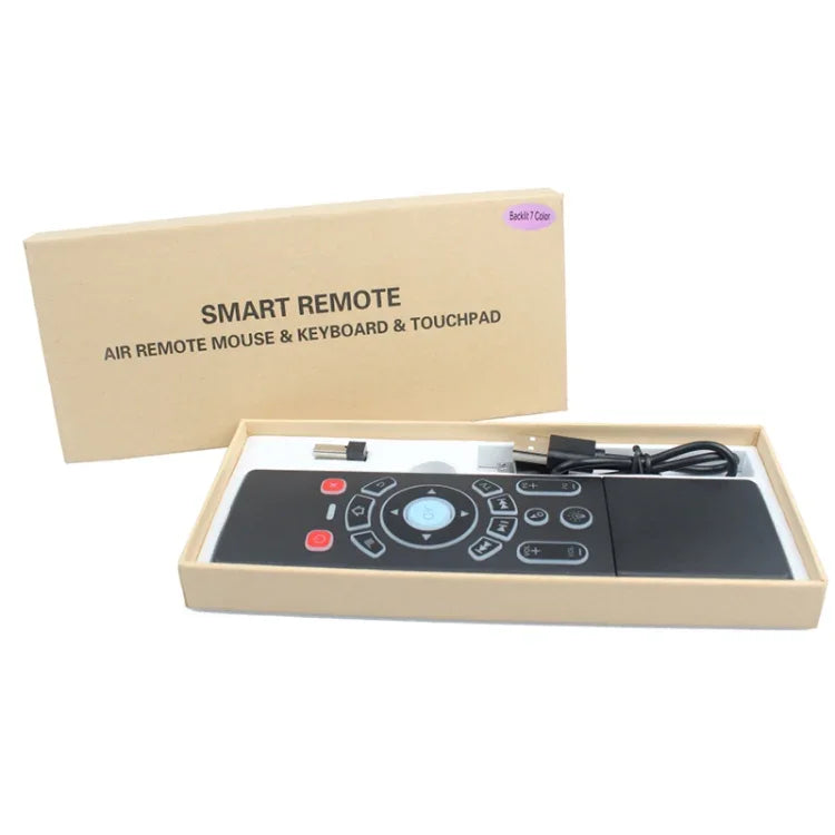 T6 Colorful Light Version Air Mouse 2.4GHz Wireless Keyboard Remote Controller with Touchpad & IR Learning for PC, Android TV Box / Smart TV, Multi-media Devices, T6