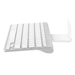 MC Saite 460BT 78キー 超薄型ミニワイヤレスBluetoothキーボード、内蔵ホルダー付き、Android / iOS / Windows対応（シルバー）