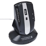 MZ-011 2.4GHz 1600DPIワイヤレス充電式光学マウスHUB機能付き、ブラック、ブラックシルバー、ホワイト＋ロイヤルブルー、パールホワイト、ブルー、シルバー