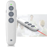 Doosl DSIT007 2.4GHz 充電式パワーポイントプレゼンテーションワイヤレスクリッカーリモコンペン コントロール距離: 10m(ホワイト), DSIT007