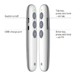 Doosl DSIT007 2.4GHz 充電式パワーポイントプレゼンテーションワイヤレスクリッカーリモコンペン コントロール距離: 10m(ホワイト), DSIT007