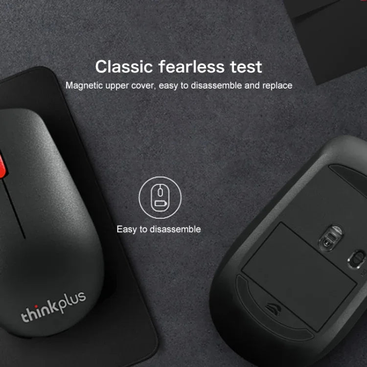 Lenovo thinkplus WL100 クラシックシンプルワイヤレスマウス、WL100