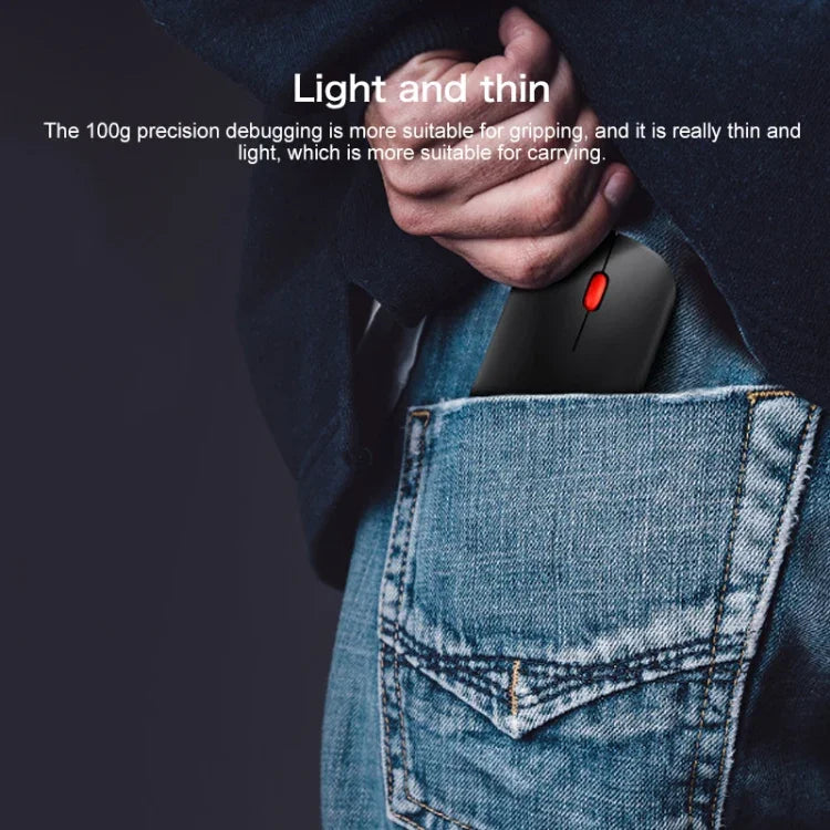 Lenovo thinkplus Bluetooth 4.0 ポータブルワイヤレスBluetoothマウス、Bluetoothマウス