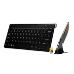 KM-909 2.4GHzワイヤレスマルチメディアキーボード＋USBレシーバー付きワイヤレス光学ペンマウスセット、ランダムペンマウスカラー配送、KM-909キーボード＋ペンマウス（ホワイト）、KM-909キーボード＋ペンマウス（ブラック）