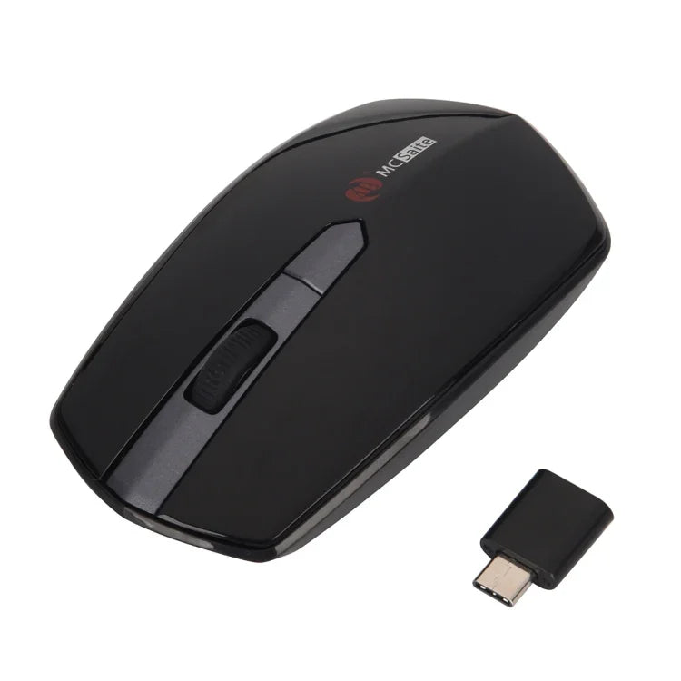 MCSaite MC-369AG USB-C / Type-C 1600DPI 三段階調整可能4ボタンワイヤレス光学マウス