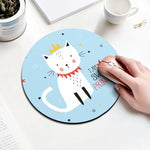 プリンセスキャットパターン円形マウスパッド、直径：22cm、プリンセスキャット
