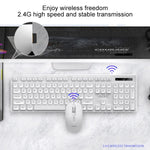 YINDIAO V3 Max ビジネスオフィス静音ワイヤレスキーボードマウスセット