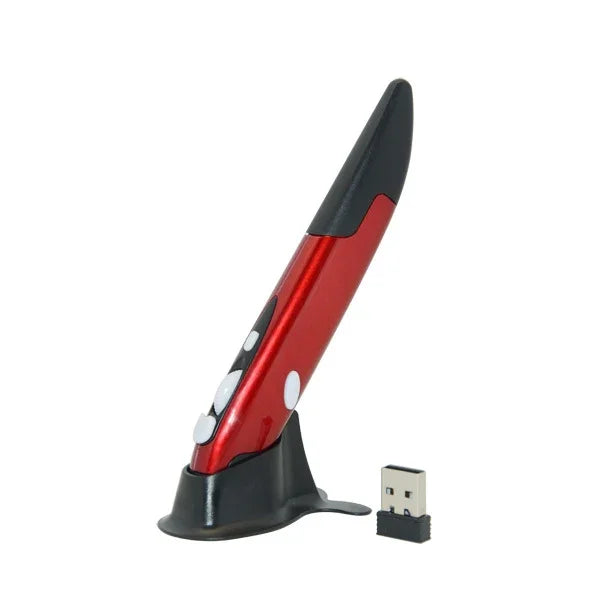 PR-03 2.4G USBレシーバー調整可能1600 DPIワイヤレス光学ペンマウス コンピューターPCノートパソコン用描画・教育、PR-03ペンマウス（レッド）、PR-03ペンマウス（ブルー）、PR-03ペンマウス（グレー）