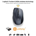 ロジクール M705 1000DPI 2.4GHz ワイヤレスレーザーデュアルモードマウス