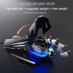 YINDIAO G10 7200DPI 7モード調整可能7キーRGBライト有線メタルメカニカルハードコアマクロマウス、スタイル：オーディオバージョン