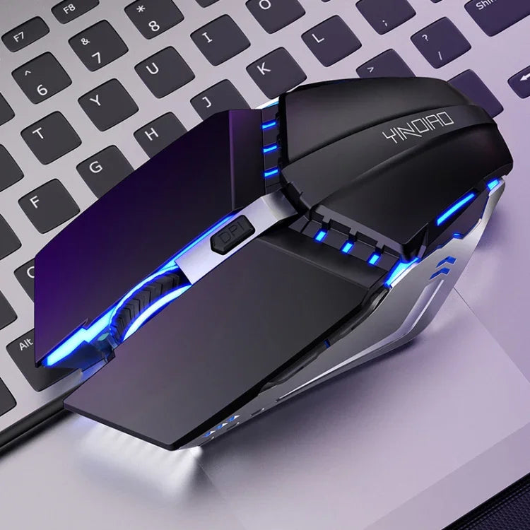 YINDIAO 6キー ゲーミングオフィス USB メカニカル有線マウス、マウス（ブラック）