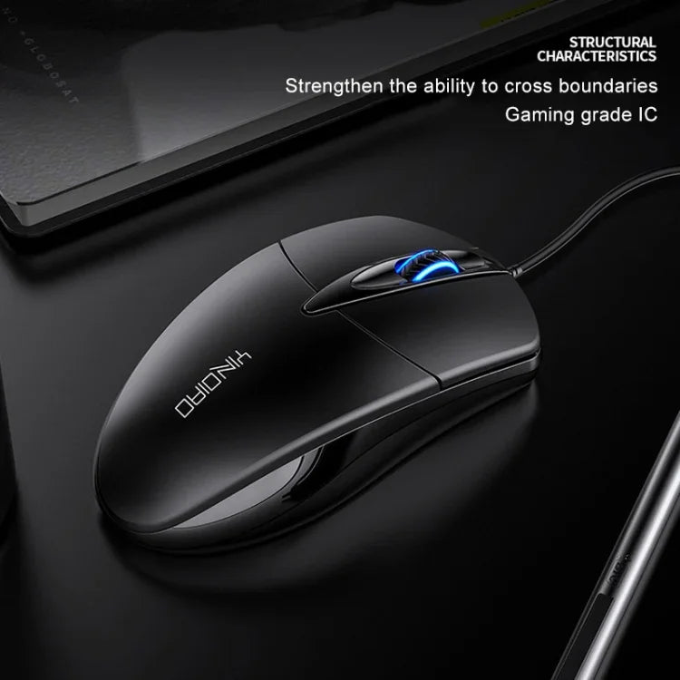YINDIAO G2 1000DPI 3キー RGBライト 有線ビジネスマウス