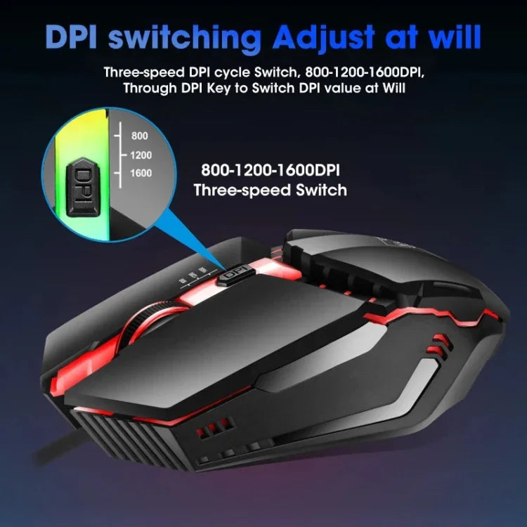 ZGB K3 USB RGB ストリーマー 有線ゲーミングマウス