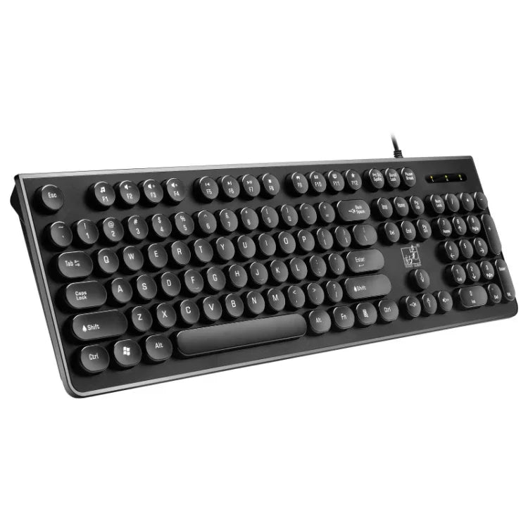 ZGB S500 ラウンドキー USB 有線コンピューターキーボード、ラウンドキー（ブラック）、ラウンドキー（ホワイト）