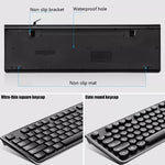 ZGB S500 ラウンドキー USB 有線コンピューターキーボード、ラウンドキー（ブラック）、ラウンドキー（ホワイト）