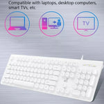 ZGB S500 ラウンドキー USB 有線コンピューターキーボード、ラウンドキー（ブラック）、ラウンドキー（ホワイト）