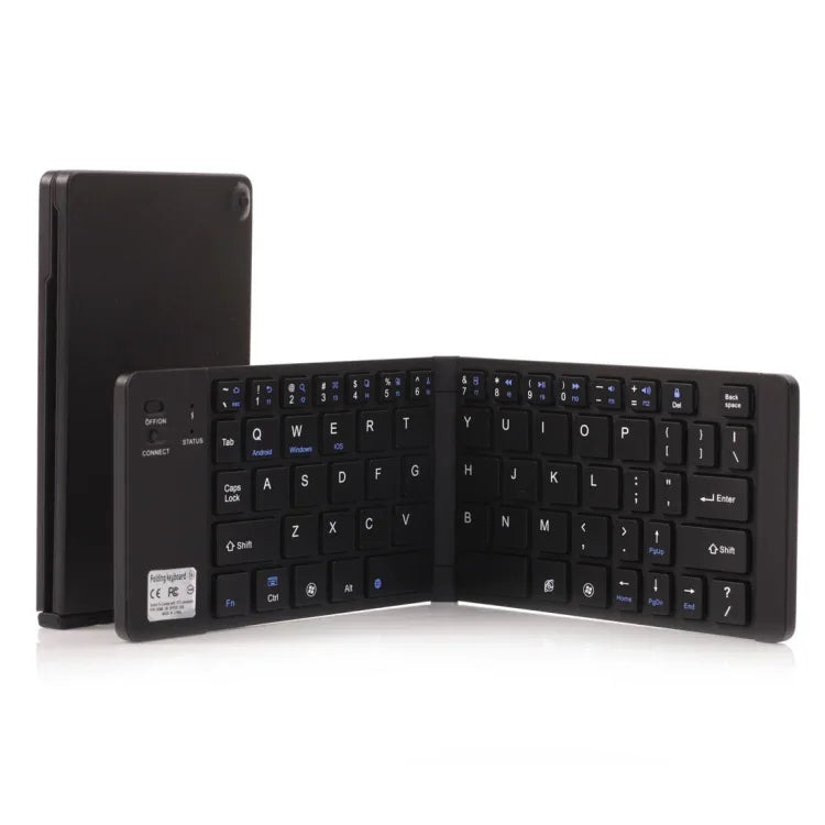 GK228 超薄型 折りたたみ Bluetooth V3.0 キーボード、内蔵ホルダー、Android / iOS / Windows対応、GK228（ブラック）、GK228（ゴールド）