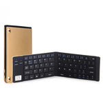 GK228 超薄型 折りたたみ Bluetooth V3.0 キーボード、内蔵ホルダー、Android / iOS / Windows対応、GK228（ブラック）、GK228（ゴールド）