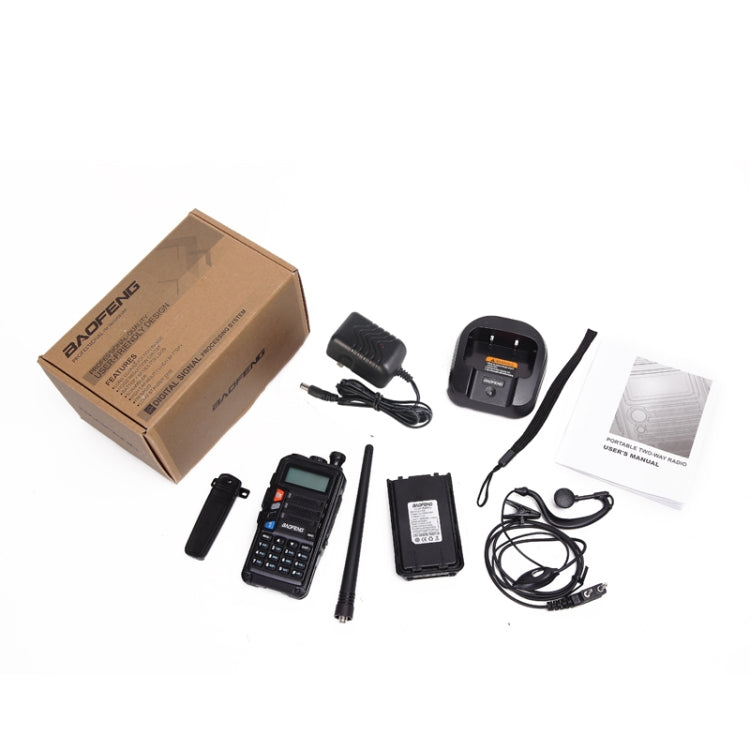 Baofeng BF-UV5R Plus S9 FM インターフォン ハンドヘルドトランシーバー、USプラグ、ブラック、レッド、シルバー
