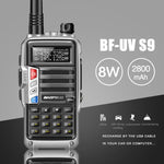 Baofeng BF-UV5R Plus S9 FM インターフォン ハンドヘルドトランシーバー、USプラグ、ブラック、レッド、シルバー
