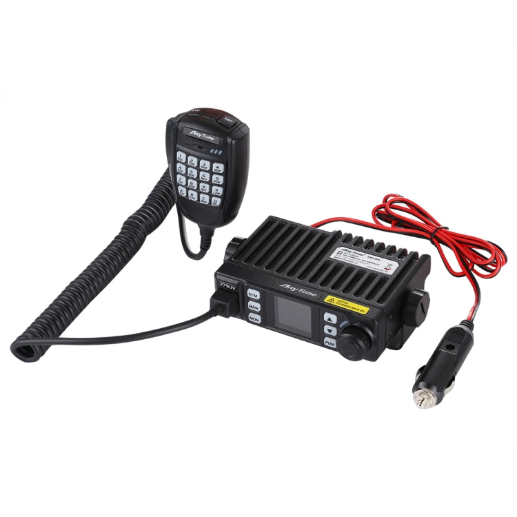 AnyTone AT-779UV モバイル無線 VHF / UHF デュアルバンド 200CH 25W FM モバイルカートランシーバー