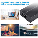 ノートパソコン用100Wユニバーサル充電器、車載充電器＆AC電源アダプター＆8種電源アダプター＆1 USBポート付き、Samsung、Sony、Asus、Acer、IBM、HP、DELL対応、UKプラグ、AUプラグ、EUプラグ、UKプラグ