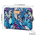 Lisen 10インチ スリーブケース カラフルリーフ ジッパーブリーフケース キャリングバッグ iPad Air 2、iPad Air、iPad 4、iPad New、Galaxy Tab A 10.1、Lenovo Yoga 10.1インチ、Microsoft Surface Pro 10.6、10インチ以下のノートパソコン/タブレット用、10インチ