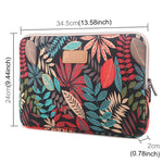Lisen 13インチ スリーブケース カラフルリーフ ジッパーブリーフケース キャリングバッグ Macbook、Samsung、Lenovo、Sony、DELL Alienware、CHUWI、ASUS、HP、13インチ以下のノートパソコン用、13インチ