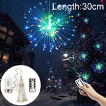 150灯 電池ボックス LED装飾ライト リモコン付き、30CM カラフルライト、30CM ホワイトライト、30CM 暖白色
