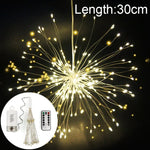 150灯 電池ボックス LED装飾ライト リモコン付き、30CM カラフルライト、30CM ホワイトライト、30CM 暖白色