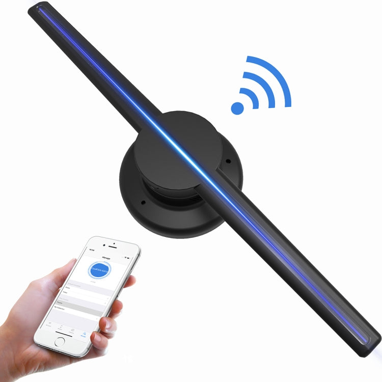 直径42cm 3Dホログラフィックディスプレイ、WiFiアプリコントロール、640 x 640ピクセル解像度 320 LEDsビルボード、マイクロSDカード対応、42cm WiFi