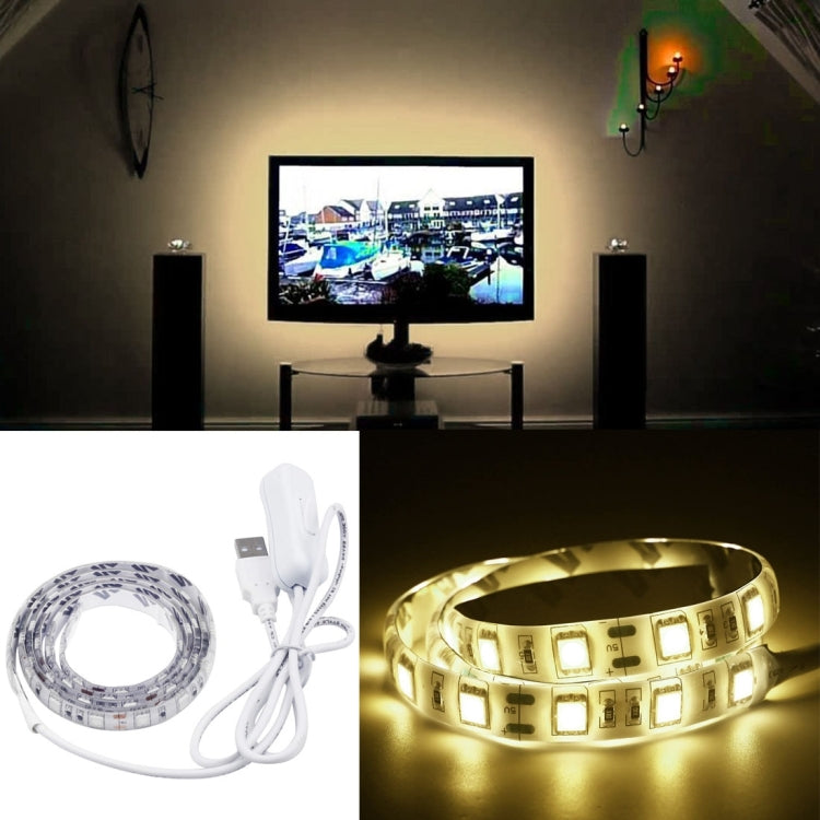 エポキシ IP65 防水 30 LED 5050 SMD 1m延長スイッチケーブル付き、幅：10mm