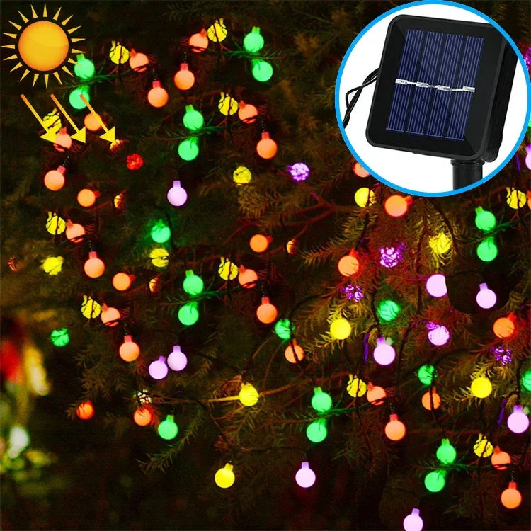 ボール型 30 LED 屋外防水クリスマスフェスティバル装飾ソーラーランプストリング