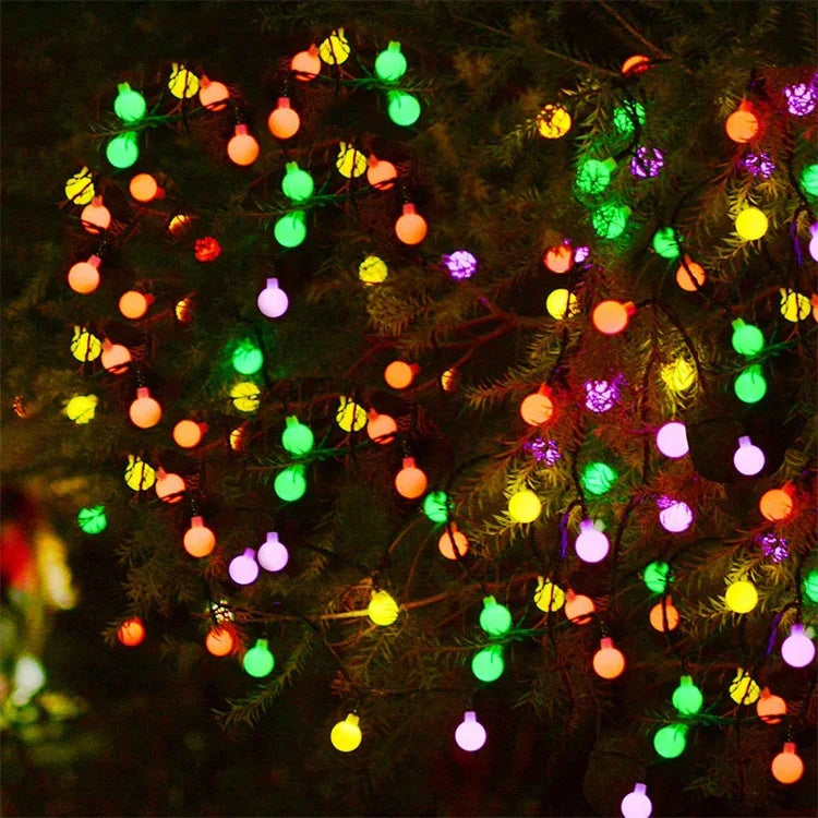 ボール型 30 LED 屋外防水クリスマスフェスティバル装飾ソーラーランプストリング
