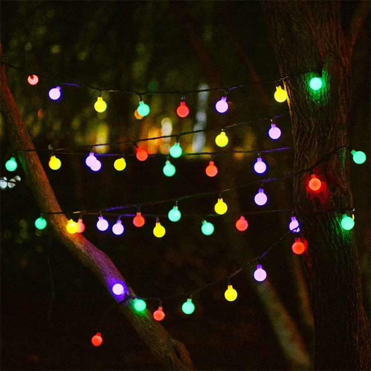 ボール型 30 LED 屋外防水クリスマスフェスティバル装飾ソーラーランプストリング
