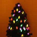 ゴースト形30LED屋外用ガーデン防水クリスマスフェスティバル装飾ソーラーランプストリング