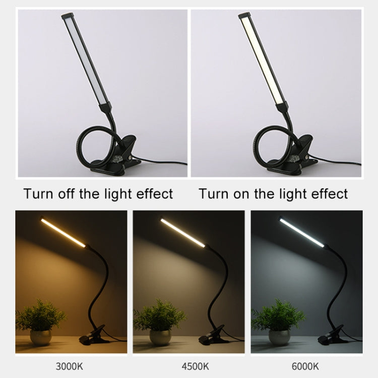 LED Desk Lamp 8W Folding Adjustable Eye Protection Table Lamp, USB Plug-in Version, USB Plug-in Version(White), USB Plug-in Version(Black)