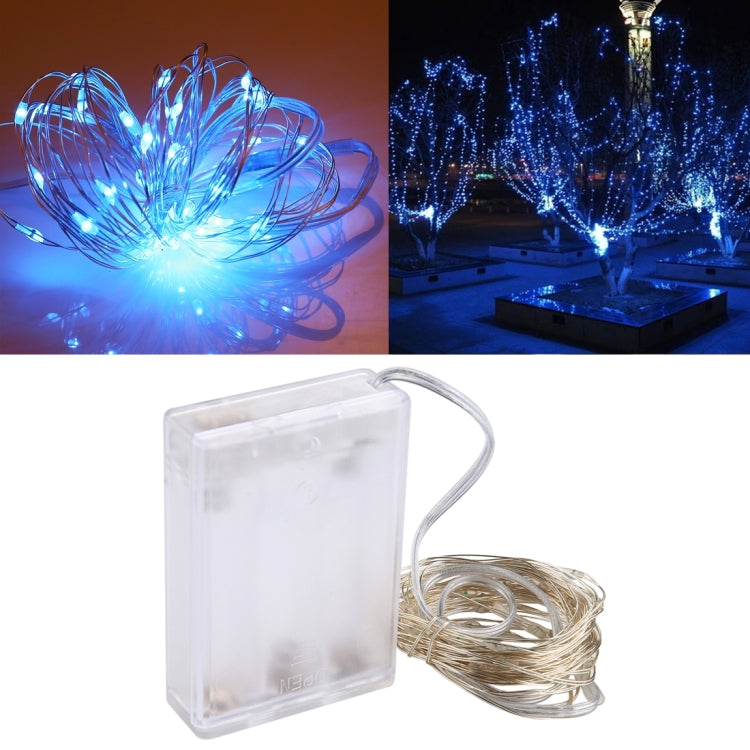 50LED SMD 0603 3×AA電池ボックスフェアリーランプ装飾ライト、DC 5V、5m青色光、5mカラフル光、5mピンク光、5m緑光、5m紫光、5m赤光、5m白光、5m暖白光、5m黄色光