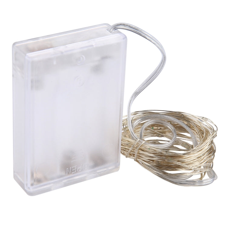 50LED SMD 0603 3×AA電池ボックスフェアリーランプ装飾ライト、DC 5V、5m青色光、5mカラフル光、5mピンク光、5m緑光、5m紫光、5m赤光、5m白光、5m暖白光、5m黄色光