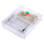 50LED SMD 0603 3×AA電池ボックスフェアリーランプ装飾ライト、DC 5V、5m青色光、5mカラフル光、5mピンク光、5m緑光、5m紫光、5m赤光、5m白光、5m暖白光、5m黄色光