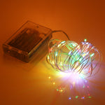 50LED SMD 0603 3×AA電池ボックスフェアリーランプ装飾ライト、DC 5V、5m青色光、5mカラフル光、5mピンク光、5m緑光、5m紫光、5m赤光、5m白光、5m暖白光、5m黄色光