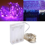 50LED SMD 0603 3×AA電池ボックスフェアリーランプ装飾ライト、DC 5V、5m青色光、5mカラフル光、5mピンク光、5m緑光、5m紫光、5m赤光、5m白光、5m暖白光、5m黄色光
