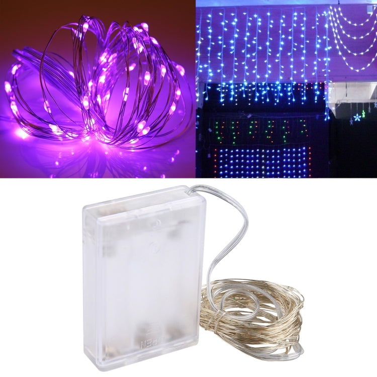 50LED SMD 0603 3×AA電池ボックスフェアリーランプ装飾ライト、DC 5V、5m青色光、5mカラフル光、5mピンク光、5m緑光、5m紫光、5m赤光、5m白光、5m暖白光、5m黄色光