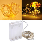 50LED SMD 0603 3×AA電池ボックスフェアリーランプ装飾ライト、DC 5V、5m青色光、5mカラフル光、5mピンク光、5m緑光、5m紫光、5m赤光、5m白光、5m暖白光、5m黄色光