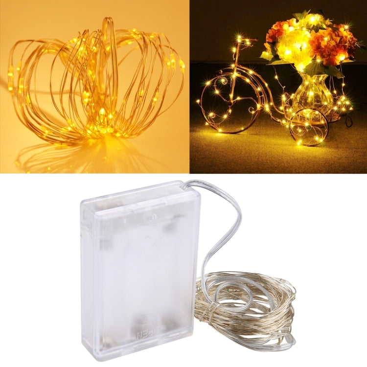 50LED SMD 0603 3×AA電池ボックスフェアリーランプ装飾ライト、DC 5V、5m青色光、5mカラフル光、5mピンク光、5m緑光、5m紫光、5m赤光、5m白光、5m暖白光、5m黄色光