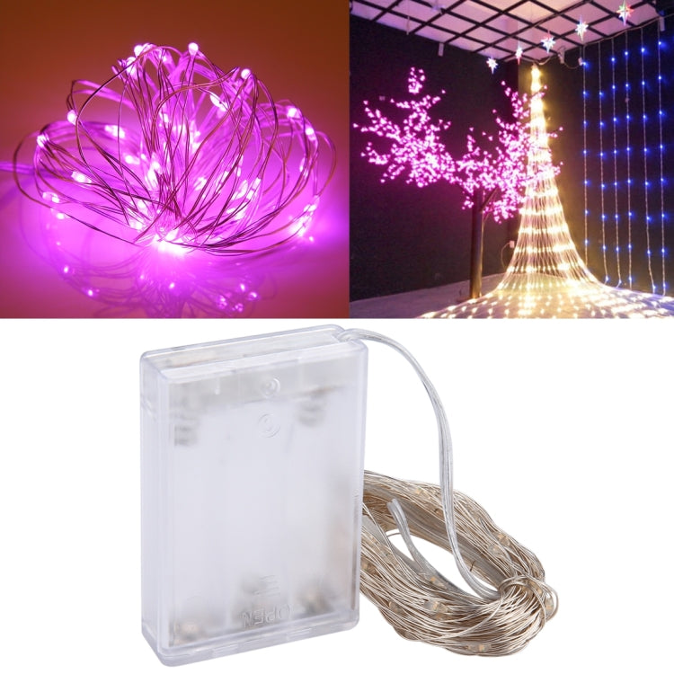 100個LED SMD 0603 x 単三電池ボックス フェアリーランプ 装飾ライト、DC 5V、10m 赤色ライト、10m 白色ライト、10m 暖白色、10m 黄色ライト、10m 青色ライト、10m カラフルライト、10m ピンクライト、10m 緑色ライト、10m 紫色ライト