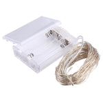 100個LED SMD 0603 x 単三電池ボックス フェアリーランプ 装飾ライト、DC 5V、10m 赤色ライト、10m 白色ライト、10m 暖白色、10m 黄色ライト、10m 青色ライト、10m カラフルライト、10m ピンクライト、10m 緑色ライト、10m 紫色ライト